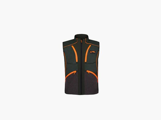 Zotta Forest - Protech Weste grün mit orangen Einsätzen