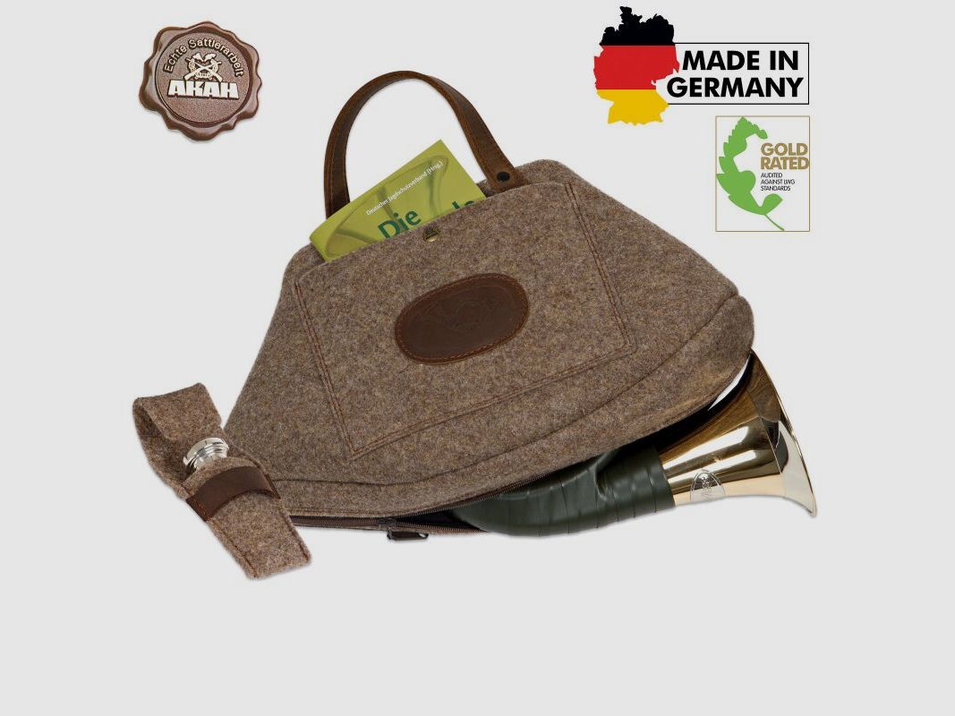 AKAH Wollfilz-Futteral für Fürst Pless-Horn