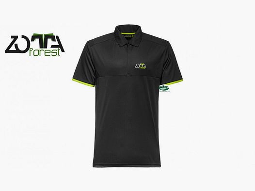 ZOTTA Herren Polo Energy schwarz