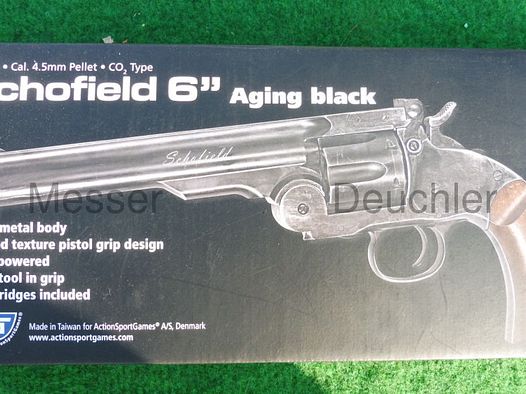 GSG German Sports Guns	 Schofield 6' Revolver Aging black