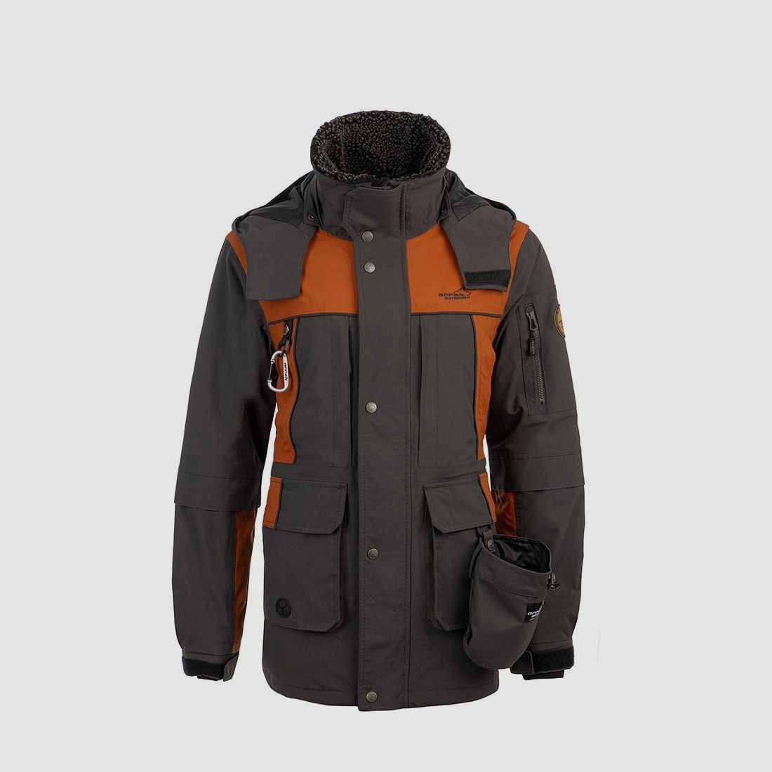Arrak Outdoor Original Jacket Women Anthracite/Burnt Orange 2XS