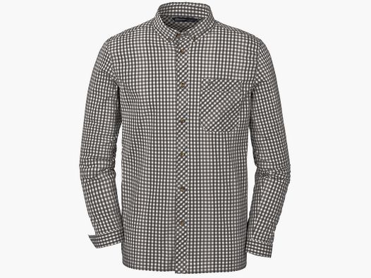 Camisa de caza Blaser de cuadros blancos y negros