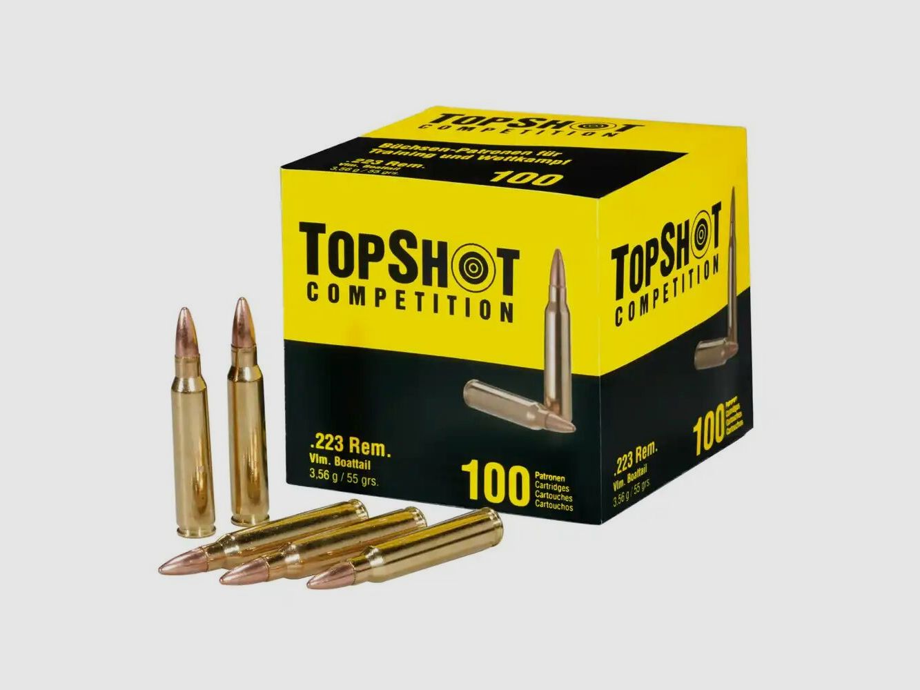 TopShot FMJ BT 55 grs - 100Stk