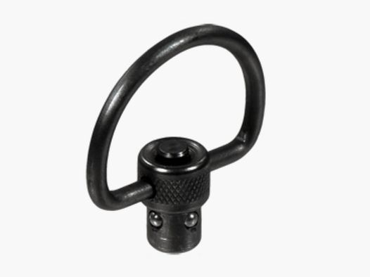 UTG Push Button QD Sling Swivel, 1.25" C-Shape Loop