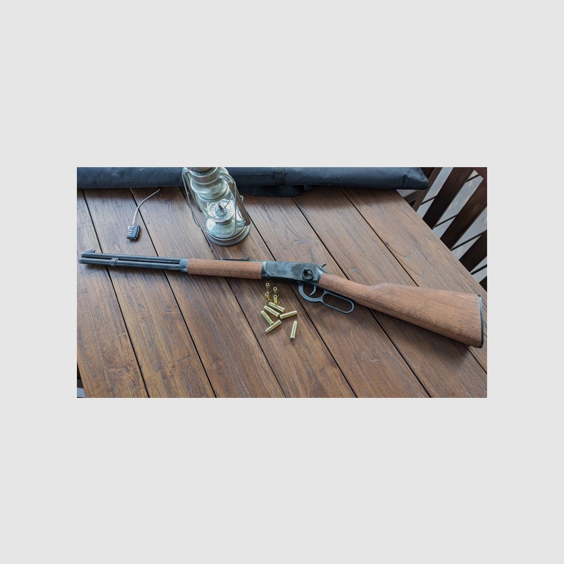 Umarex Legends Cowboy Rifle (Echtholzschaft) / 4,5 mm (.177) BB, CO2, < 7,5 J, Antik-Finish