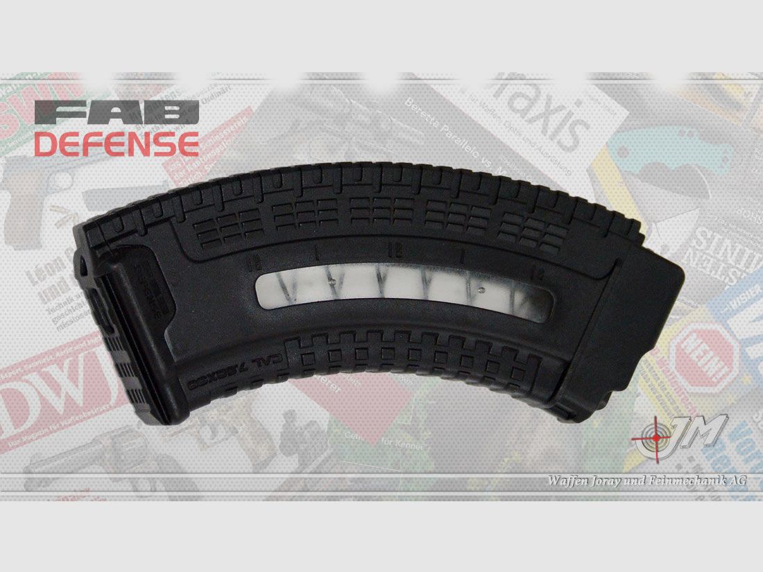 FAB Defense Ultimag AK 47 Magazin 7.62×39, 30-Schuss (Polymer)