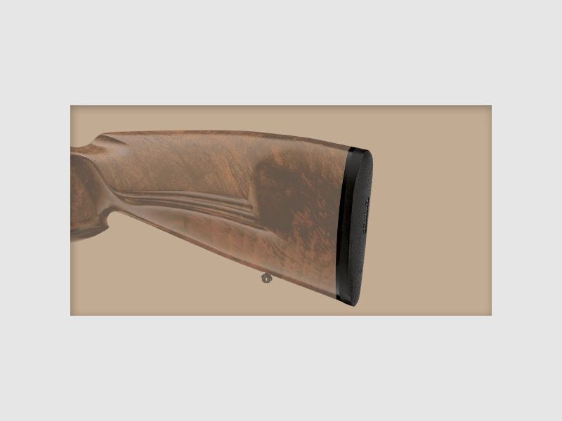 BLASER meerprijs voor nieuw wapen, kolf: rubberen kolfplaat van 15 mm voor houten kolf