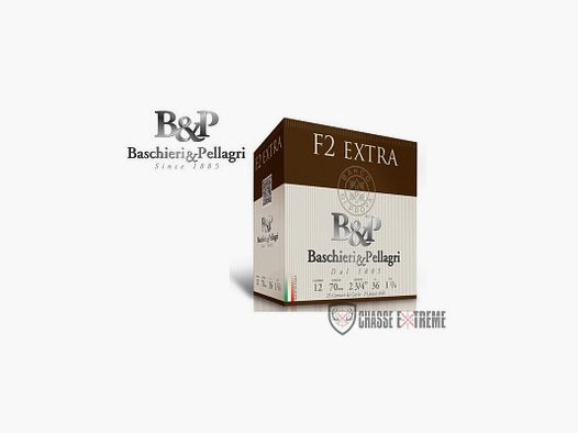 25 Cartucce B&P F2 Extra 36 g Cal 12/70