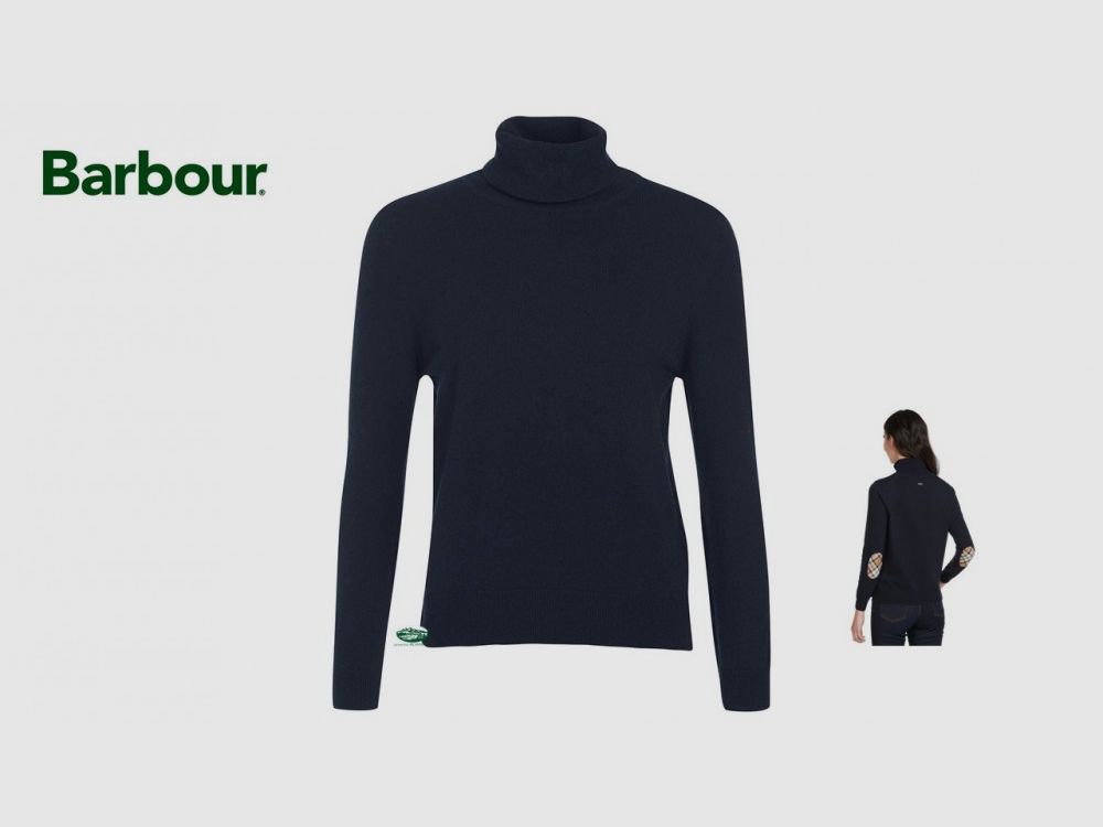 BARBOUR maglia PENDLE dolcevita blu donna