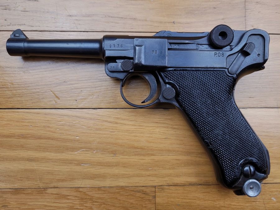 Sehr seltener Luger P08, auch bekannt als „Mauser Banner“ oder „Commercial“ – 1942 – 9 Para – Ausgezeichneter Zustand, Bild 2 von 16