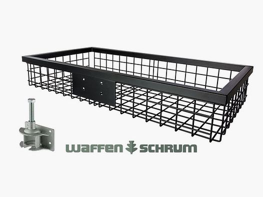 Eurohunt Heckträger schwarz beschichtet 1020 x 530 x 165 mm mit Steckkupplung