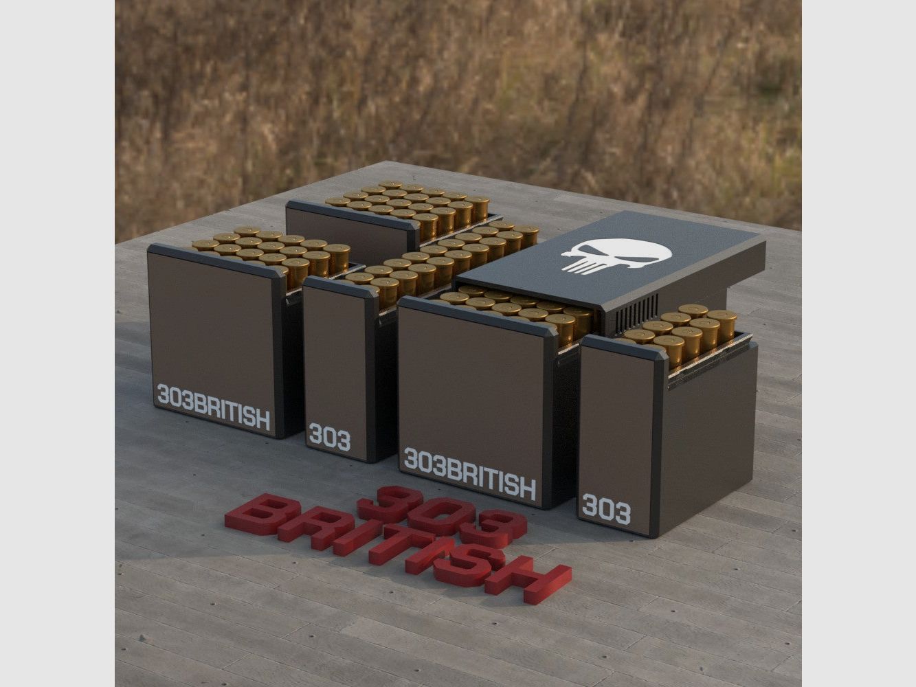 Filamelt Munitionsbox / Ammo Box .303 British – Patronenbox für 50 Schuss, Made in Germany