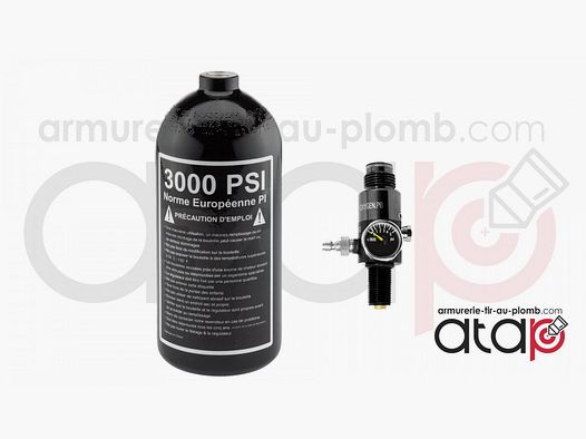 Bouteille Pure Energy 0.8L avec régulateur 3000 PSI