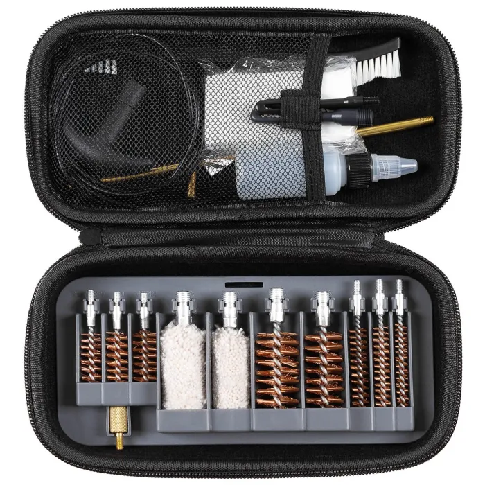 Set di pulizia multicalibro per fucile con custodia, immagine 1 di 2
