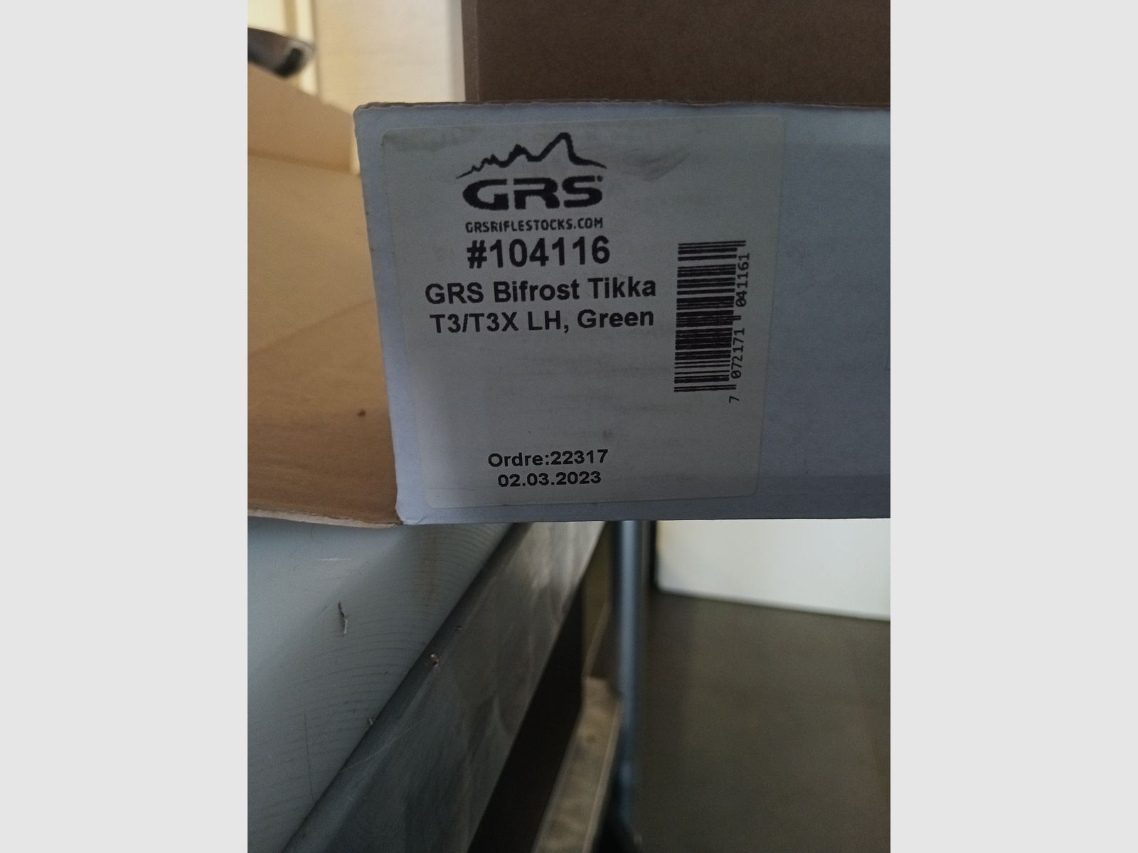 GRS Bifrost Calcio per Tikka T3/T3X LH Verde per mancini