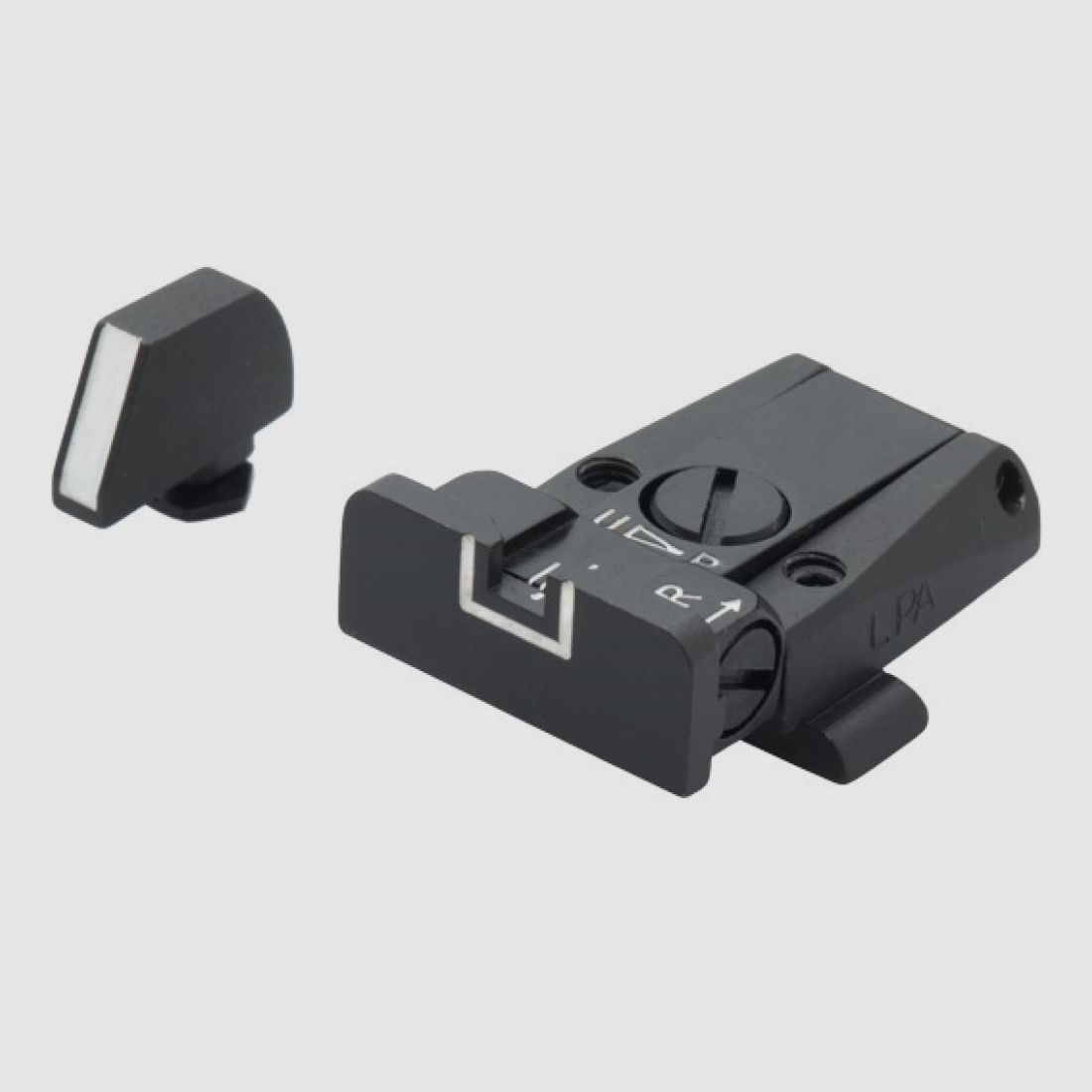 LPA - Mirini SIG P220 - P229 + P320 Diottra e Mirino SPR, Contorno Bianco