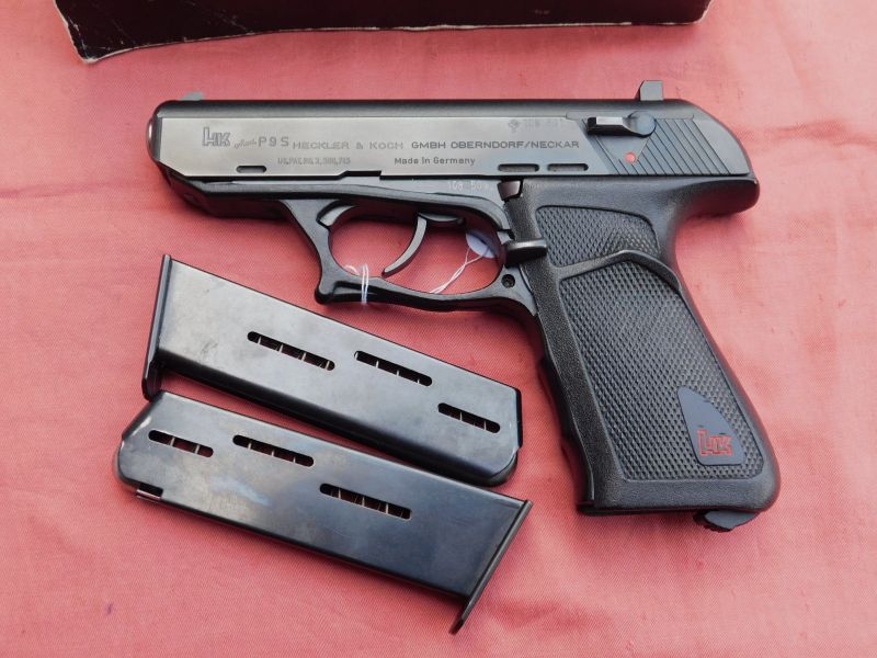 neuwertige Hk Heckler und Koch P9s 9 mm Luger mit original Verpackung, Bedin. und Reservemagazin