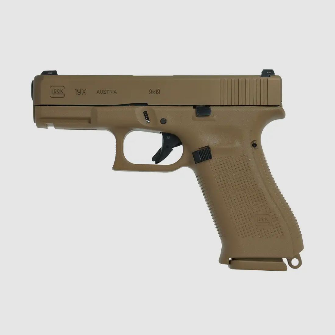 Glock 19X – 9mm Luger Pistol | Coyote Brown / Tan