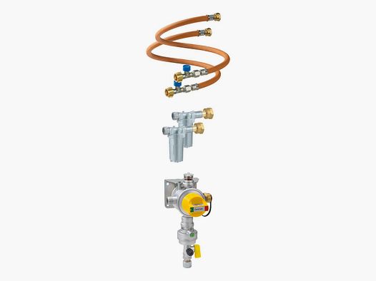 Sicherheits-Gasdruck-Regelanlage Caramatic DriveTwo Set, vertikal
