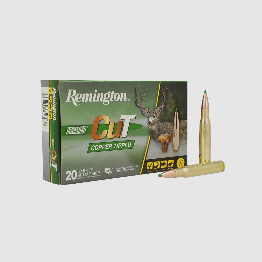 Remington Premier CuT Copper .30-06 Sprg. 150GR Tipped 20 cartuchos
