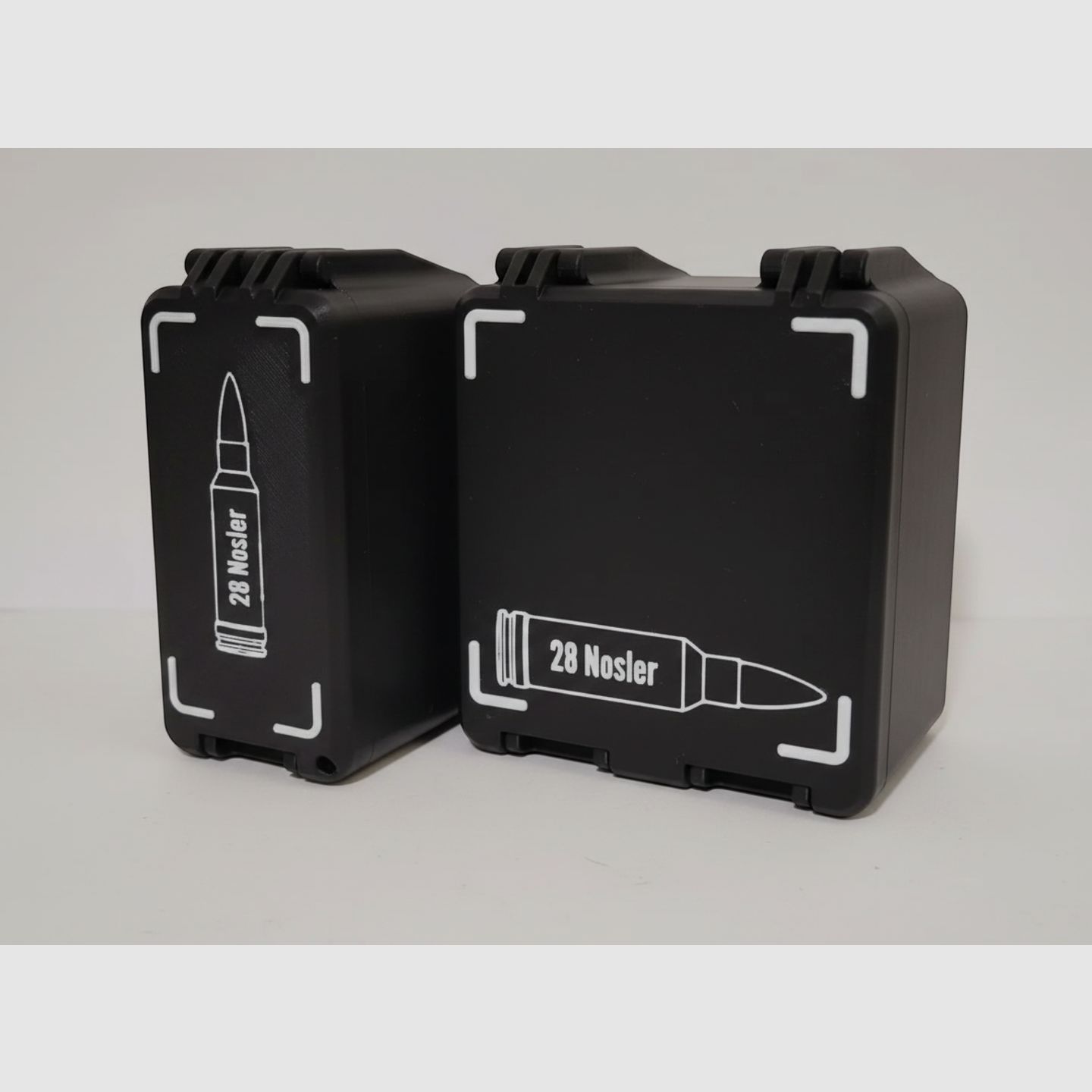 Filamelt Munitionsbox / 28 Nosler / 'Klapp- / Rastdeckel' / Patronenbox, Ammo Box