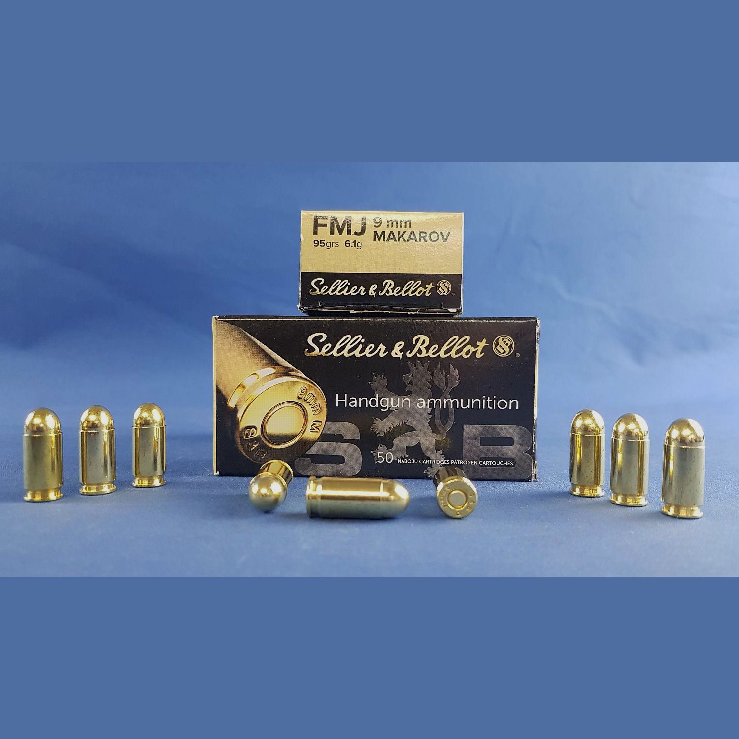 Sellier&Bellot 9mm Makarov FMJ 95grs 6,1g