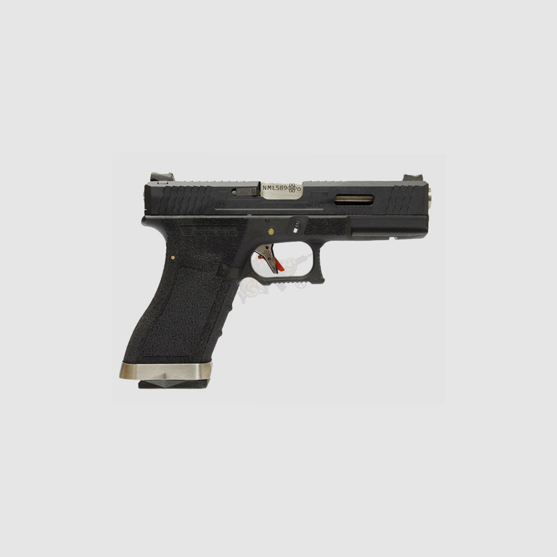WE Custom 18C Metall Version  Airsoft Pistole in Schwarz GBB -F-