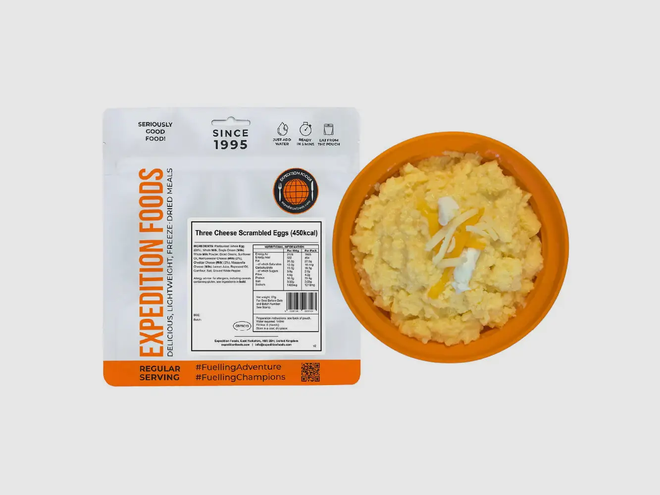 Three Cheese Scrambled Eggs (450 kcal) [Vegetarian & Gluten Free], image 2 of 4