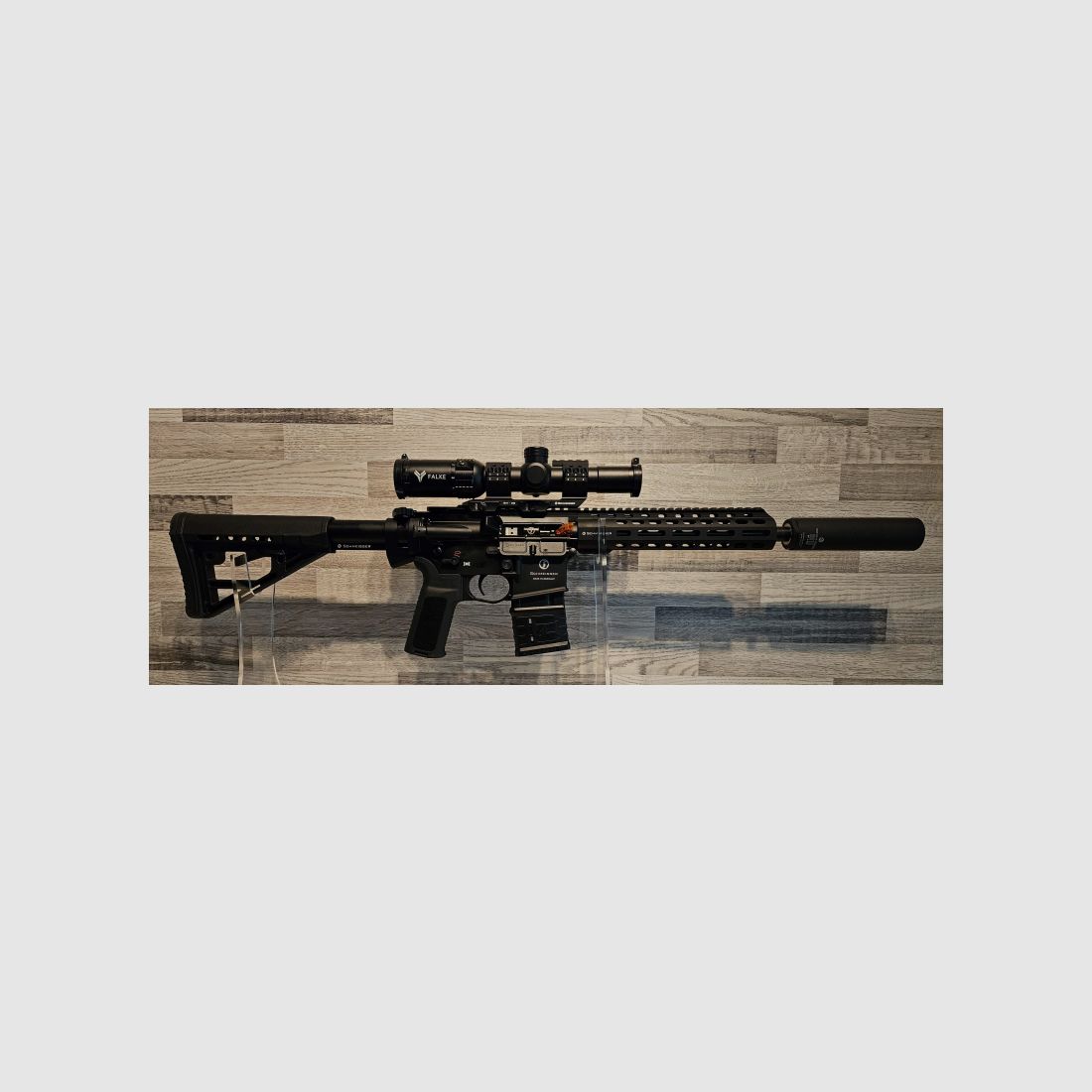 Neuware vom Fachhandel - Schmeisser AR-15 S4F 10,5" Kal. .223Rem - Set mit Schalldämpfer + ZF