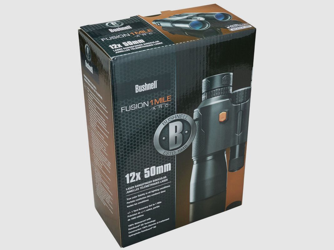 Bushnell Fusion 1 Mile ARC 12x50mm Binoculars with Laser Rangefinder