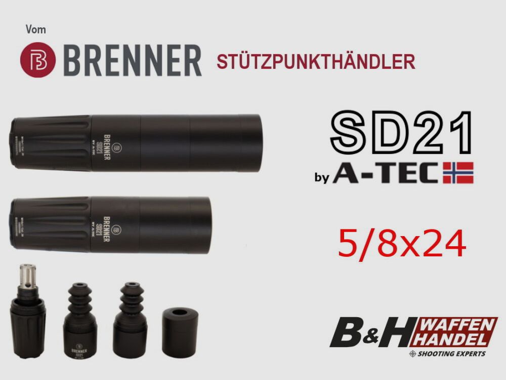 Brenner SD21 silenziatore 5/8x24 di A-TEC