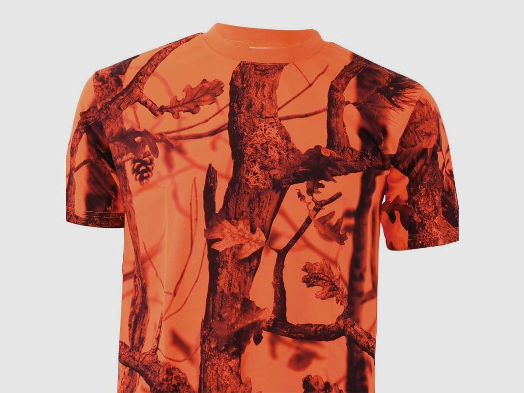 T-Shirt Camouflage Ghost Camo Blaze & Schwarz - Percussion, Bild 5 von 6