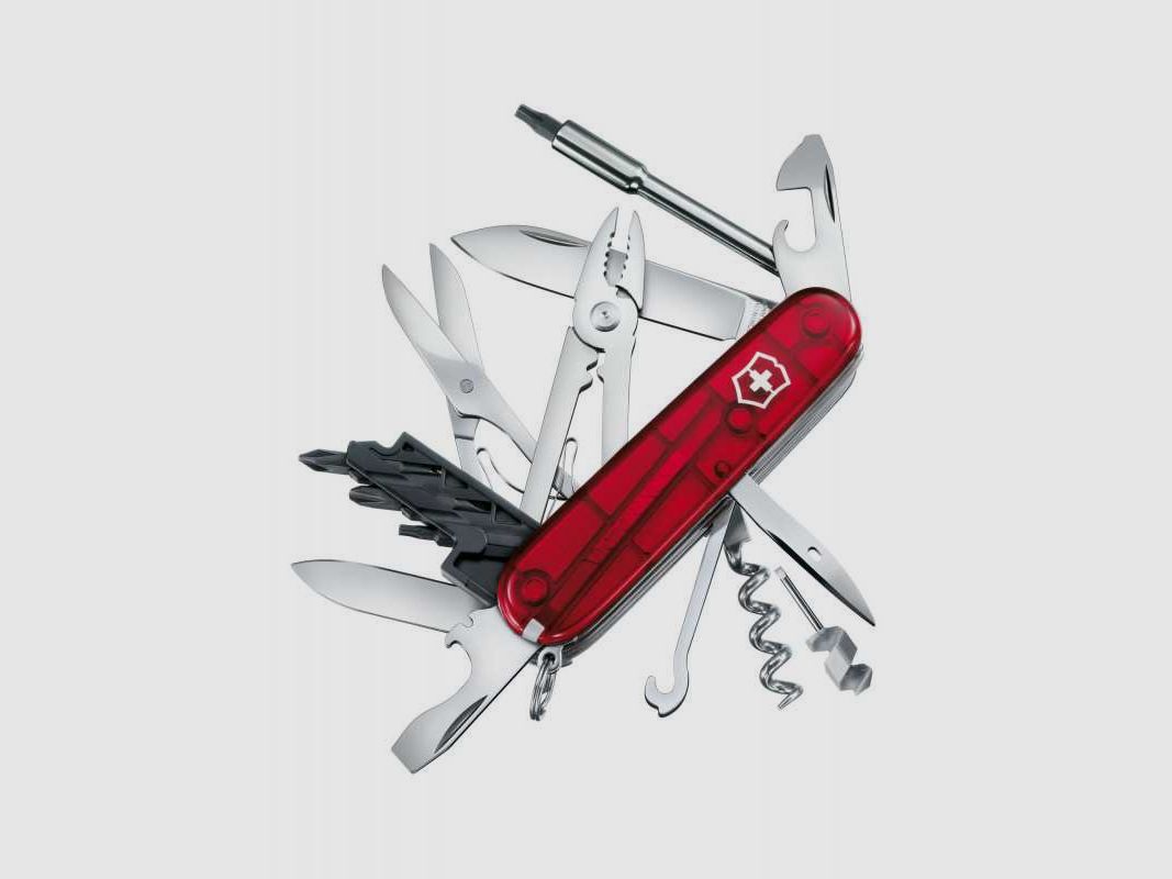 Victorinox CyberTool M Taschenmesser, rot transparent, 32 Funktionen