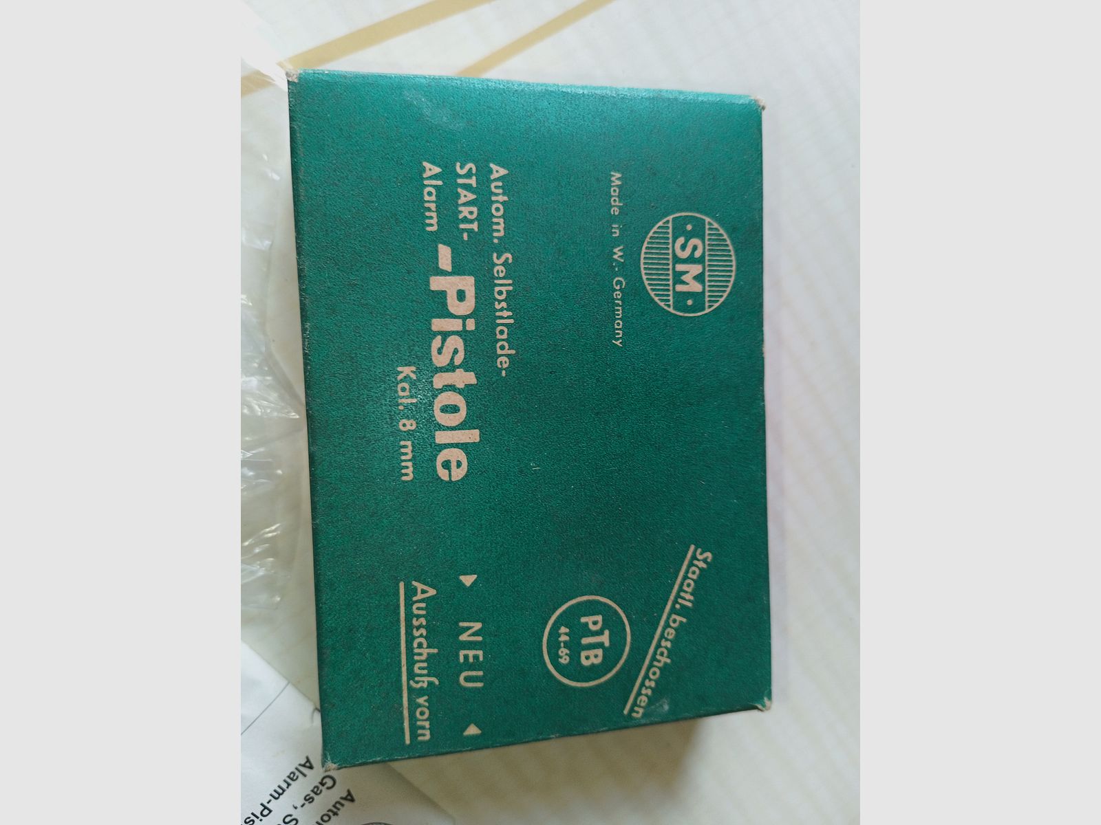 Rhöner SM Mod. 110 (including original packaging, instructions, cleaning brush, and ammunition)