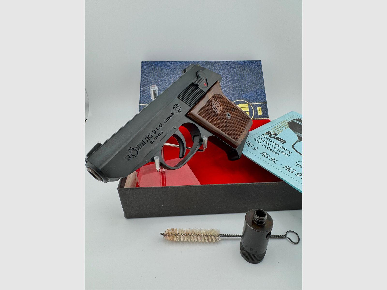 Röhm RG 9 Schreckschusspistole - PTB 413 - Beschussjahr KC (1992)
