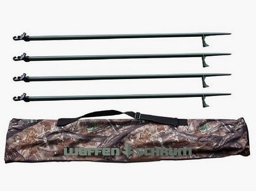 JVS Global Outdoor 4 telescopic poles including transport bag height 110 cm to 180 cm