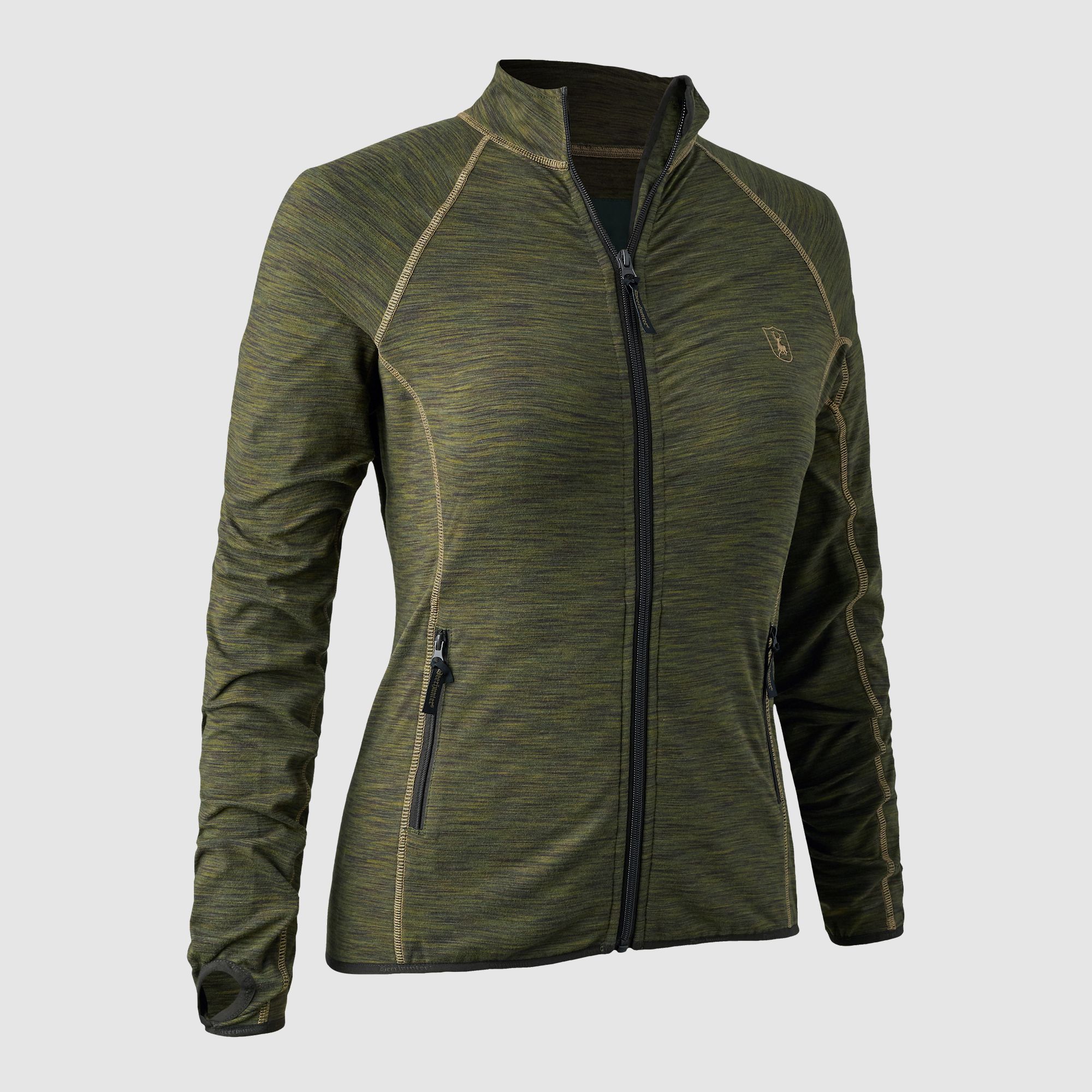 Deerhunter Lady Fleece Isolato Verde Melange 48