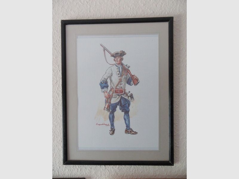 Aquarell Eugene Leliepure Armee Freikorps der Marine