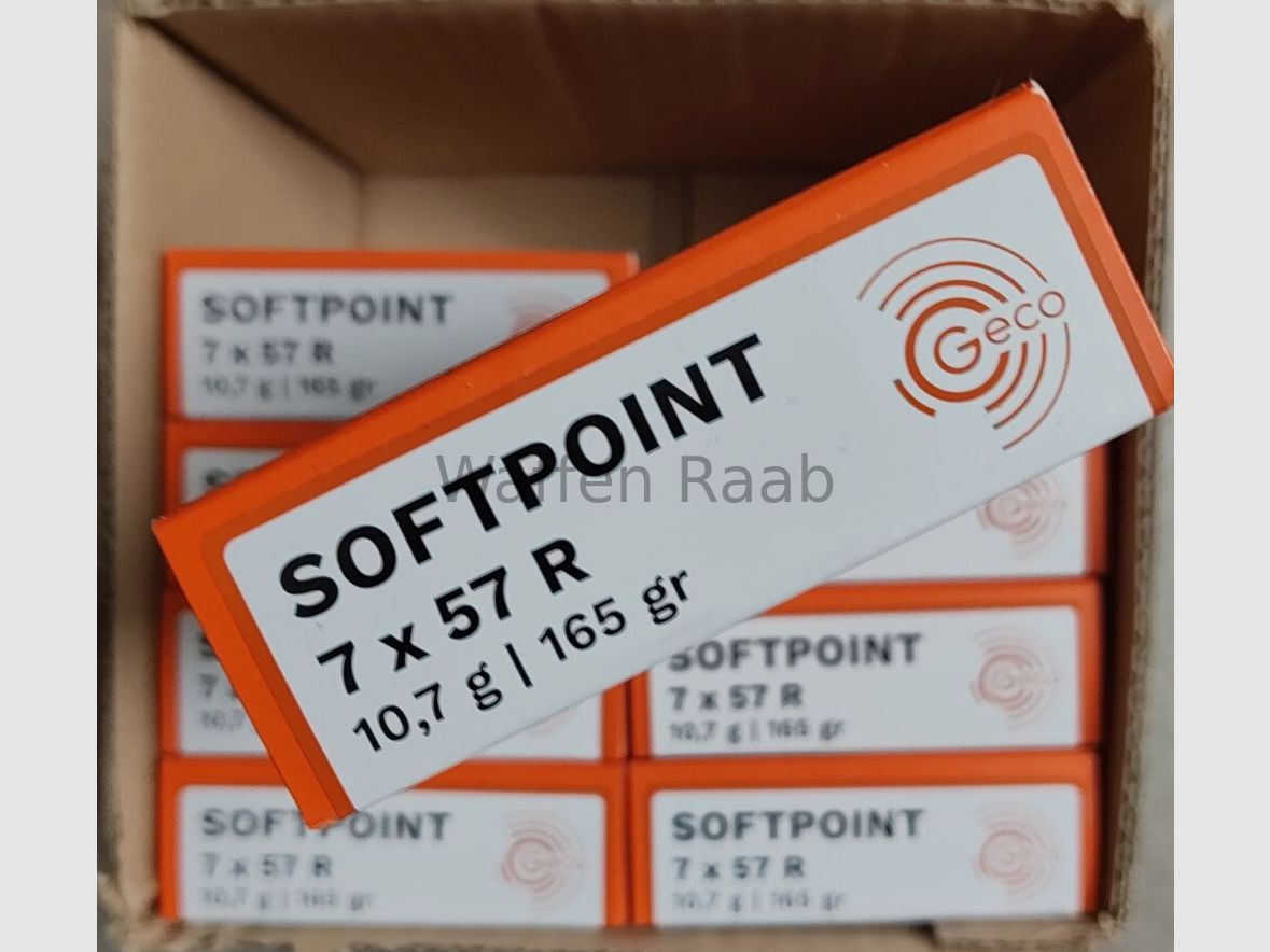 Geco Softpoint 7 x 57 R 10,7g/ 165grs. Geco Softpoint 7x57R 10,7g/ 165grs., Bild 4 von 4