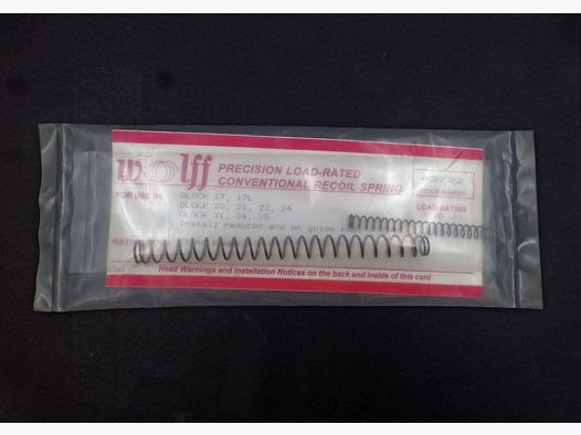 WOLFF Rückholfeder für Glock 17 Gen1-3. Für spezielle Anwendungen. ab 9.-