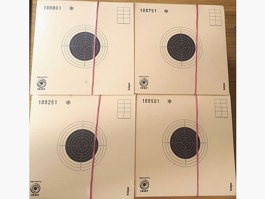 Krüger Zielscheibe Luftgewehr 10m 1000 Stk