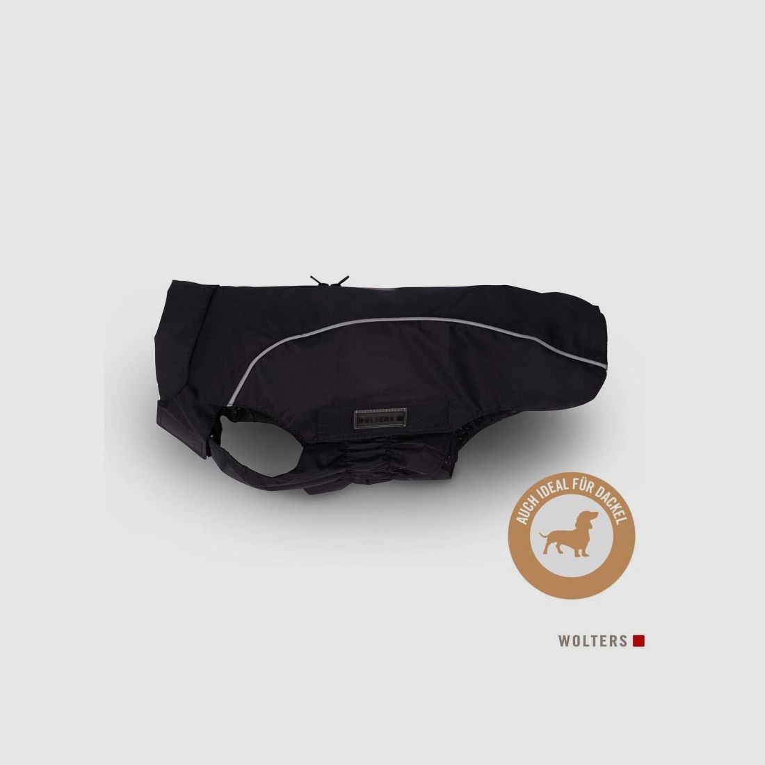 Wolters Regenjacke Easy Rain für Dackel Schwarz