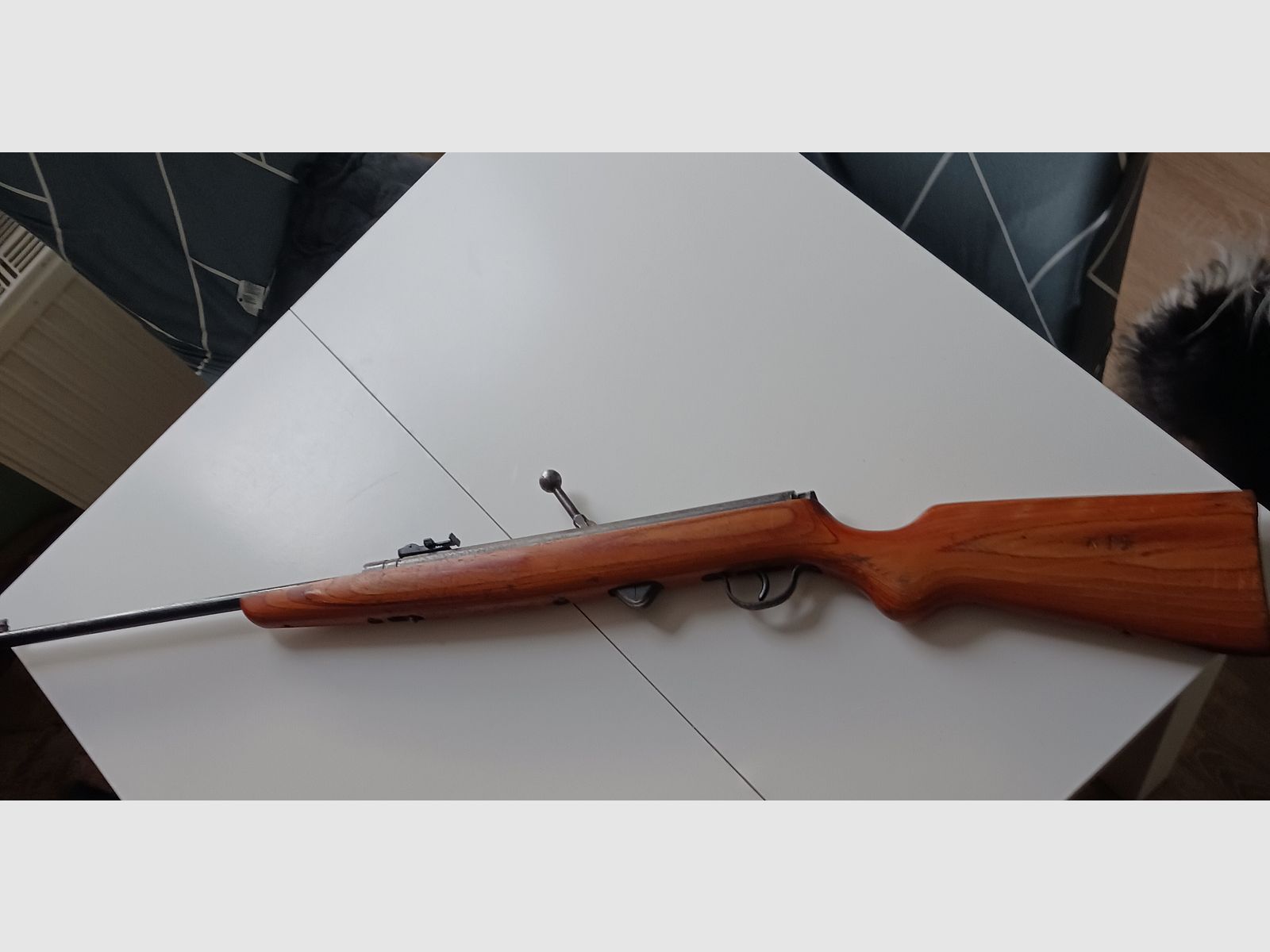 PRICE VB DDR air rifle Haenel model 310 DEFECTIVE, with 12-round magazine