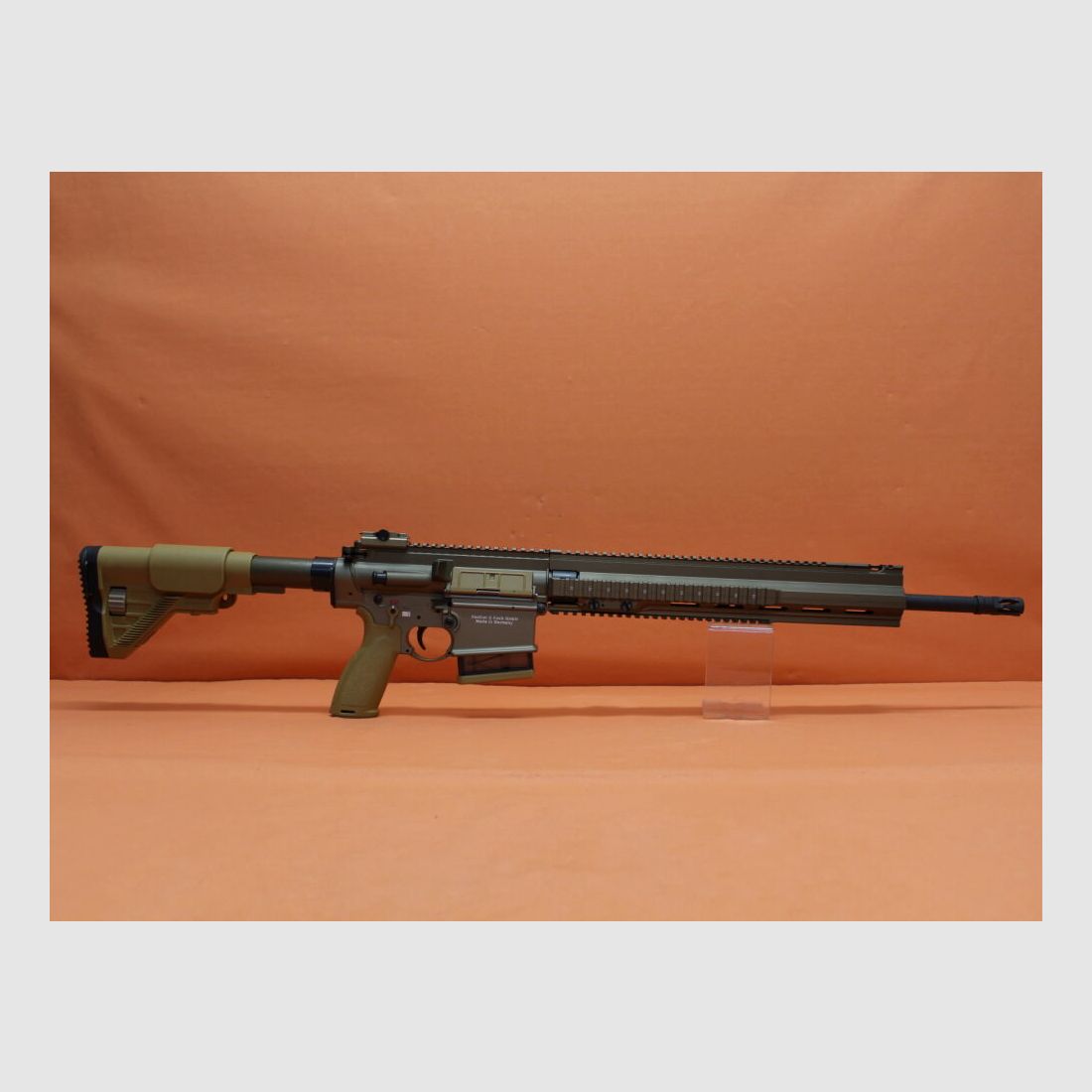 Angaben zur Produktsicherheit: Im Rahmen der EU-Verordnung sind wir verpfl Ha.Büchse .308Win Heckler&Koch/H&K MR308 A3 28 20" Lauf RAL8000, Gas-Piston-System HK417/G28