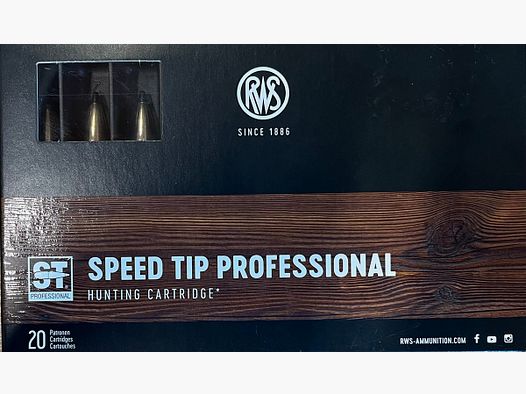 RWS Speed Tip Professional 8x57JS 180grs - 20 disparos