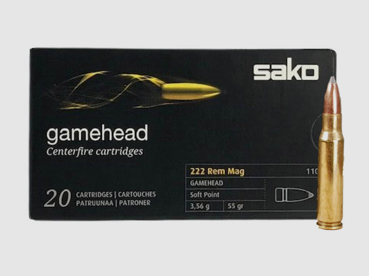 Sako .222RemMag Gamehead SP 3,56g - 55gr.