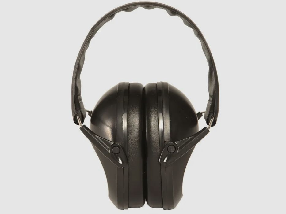 Noise ear protection / earmuffs - foldable and adjustable - Black