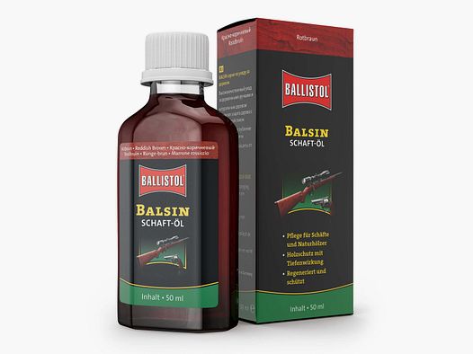Aceite de eje Balsin marrón rojizo - botella de 50 ml