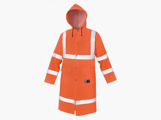 Chaqueta larga impermeable de alta visibilidad PROS AJ