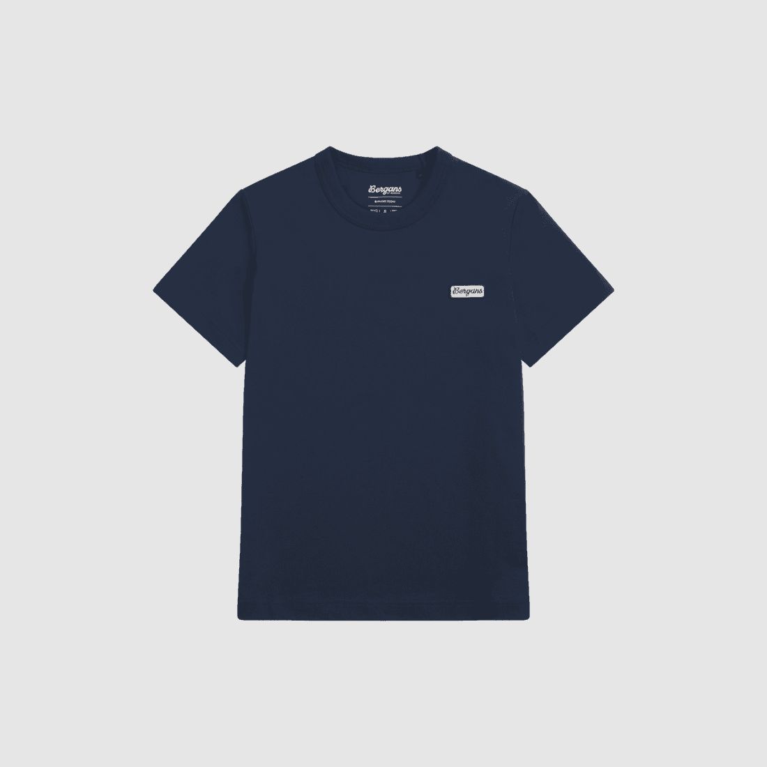 Bergans Logo Cotton Tee Women Navy Blue M